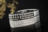 Exklusiver Chopard Ring Black and White Diamanten Massiv Weissgold 750 