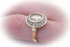 ANTIK Diamant Ring mit 1,20 Carat Diamant Rosen in 585 Gold  