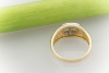 Raffiniert gearbeiteter Bicolor Ring mit Brillanten 585 Gold  