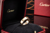Cartier Love Ring Farbedelsteine bunt rundum in Roségold 750 Full Set 56 