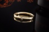 Pomellato Ring Bandring mit 6 Diamanten rundum in 750er Gelbgold OVP 