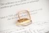 Trinity de Cartier Ring in Kissenform Klassisches Modell Gr. 54 Gold 750 
