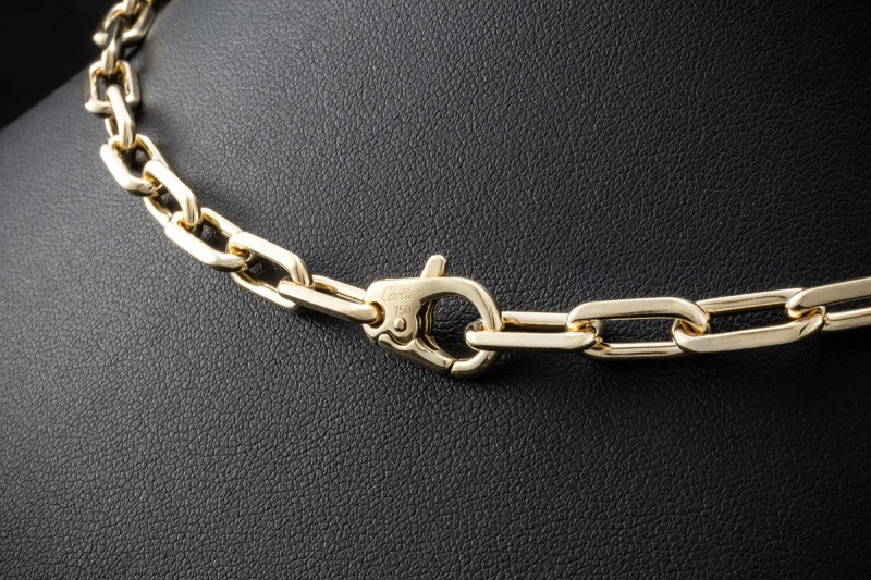 Cartier Kette Collier Spartacus 57 cm Damen und Herren in Gelbgold 750 