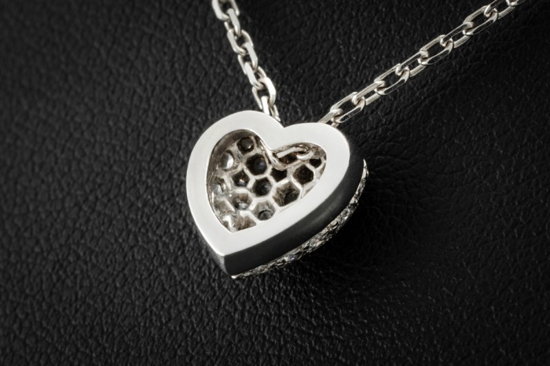 Hearts of Cartier Herz Collier Anhänger mit Diamanten in 750er Weißgold 