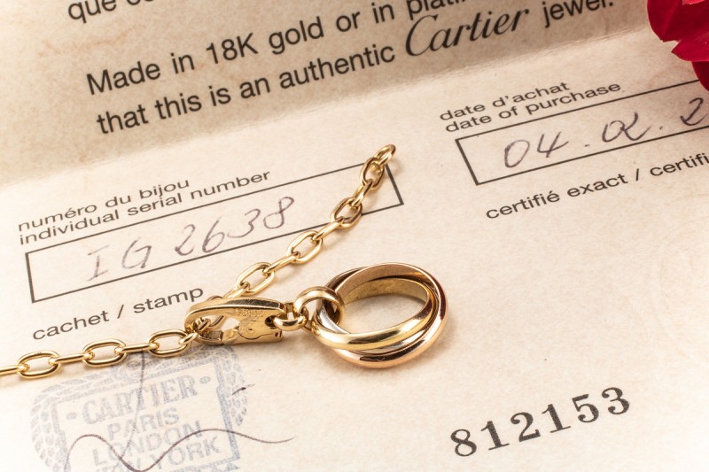 Cartier Armband Spartakus Bettelarmband Love CC Trinity in Gelbgold 