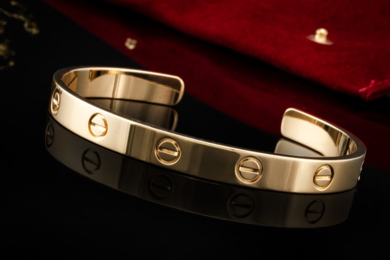 Cartier Love Armspange Armband Armreif Klassisch in Gelbgold 750 Gr. 17 