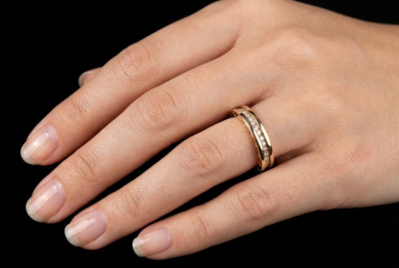 BVLGARI B.zero1 1-Band Memoire Ring Diamanten Gelbgold 750 Größe 53 OVP 