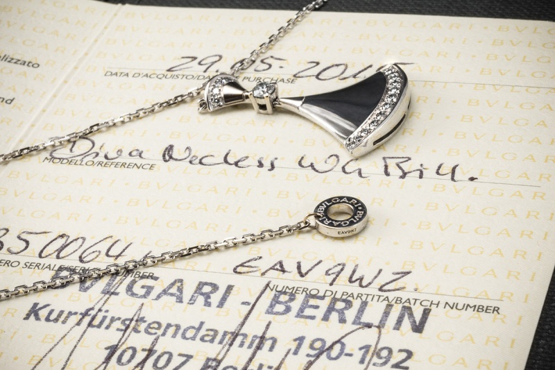 BVLGARI Divas Dream Halskette Collier mit Diamanten in Weißgold Full Set 
