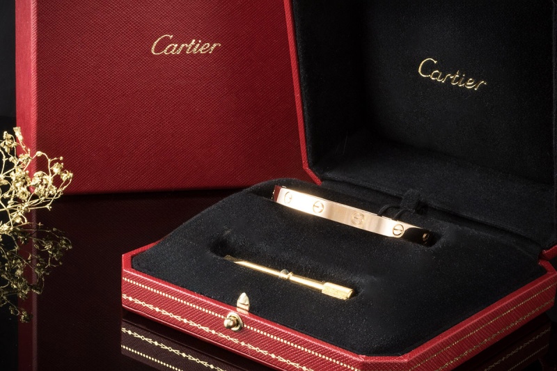 Cartier Love Armreif Armband Bracelet Neues Modell Roségold 750 Größe 17 