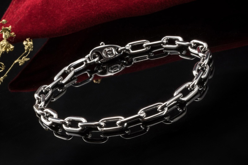 Cartier Armband Santos de Cartier Gliederarmband 18 cm in 750er Weißgold 