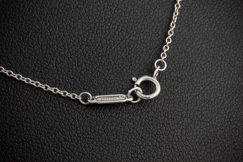 Tiffany Solitaire Collier Kette mit Diamant Anhänger 1,63 Ct. Platin 950 