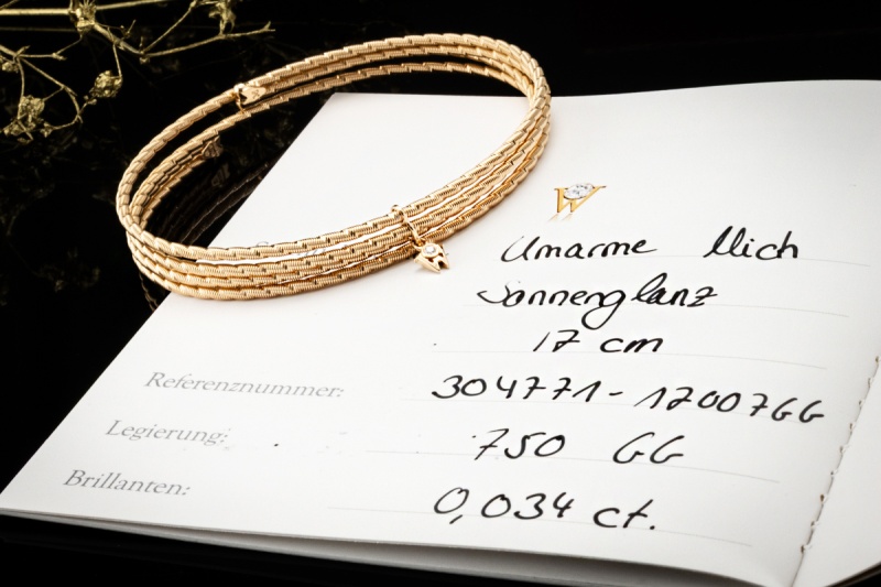 Wellendorff Armband Umarme mich Sonnenglanz 750er Gelbgold Full Set 2025 