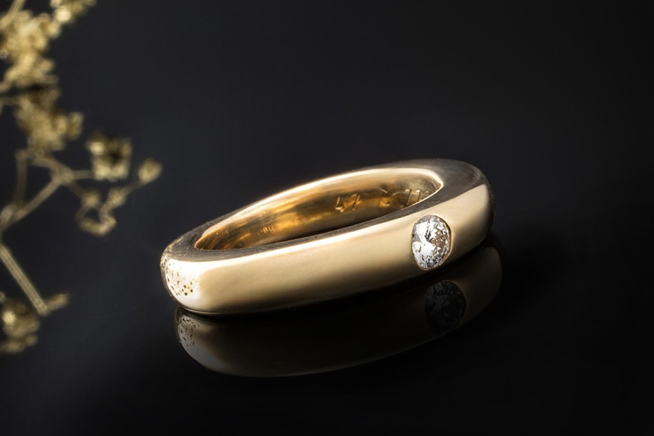Cartier Klassischer Solitär Ring 1 Diamant Brillantschliff Gelbgold 750 