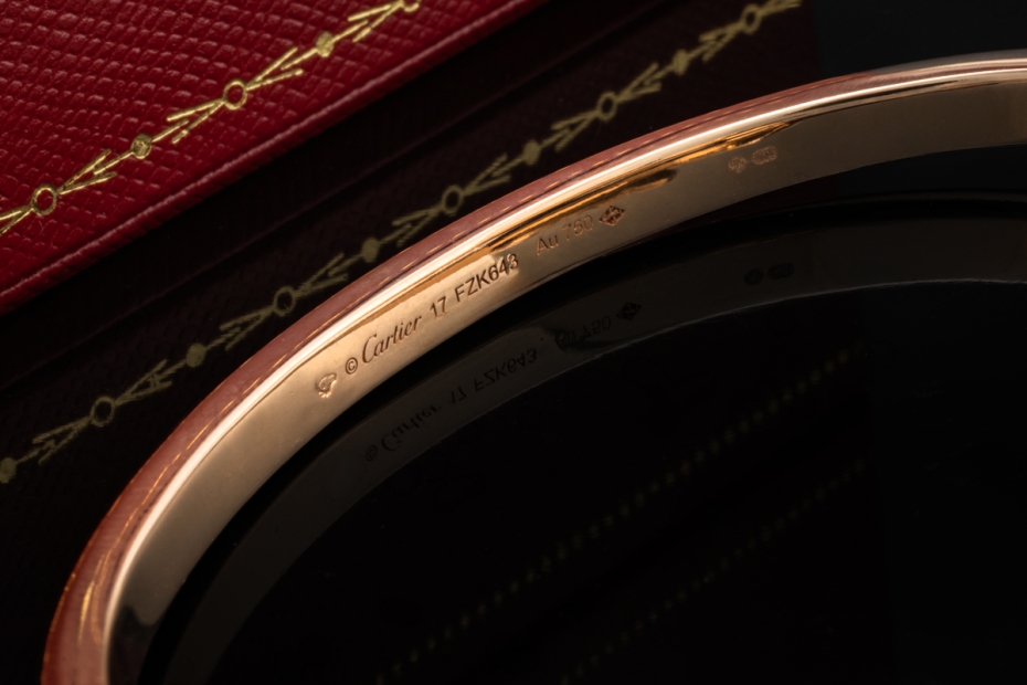 Panthère de Cartier Armreif mit Tsavorit und Onyx klappbar Roségold 750 