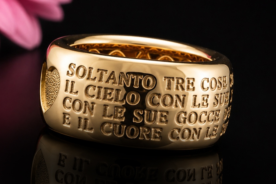 Wempe Herz Ring 750er Roségold Italienische Botschaft Himmel Sterne Meer 