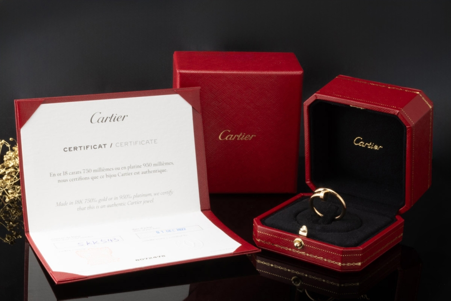 Cartier Juste un Clou Ring Klassisches Modell in 750er Gelbgold Full Set 