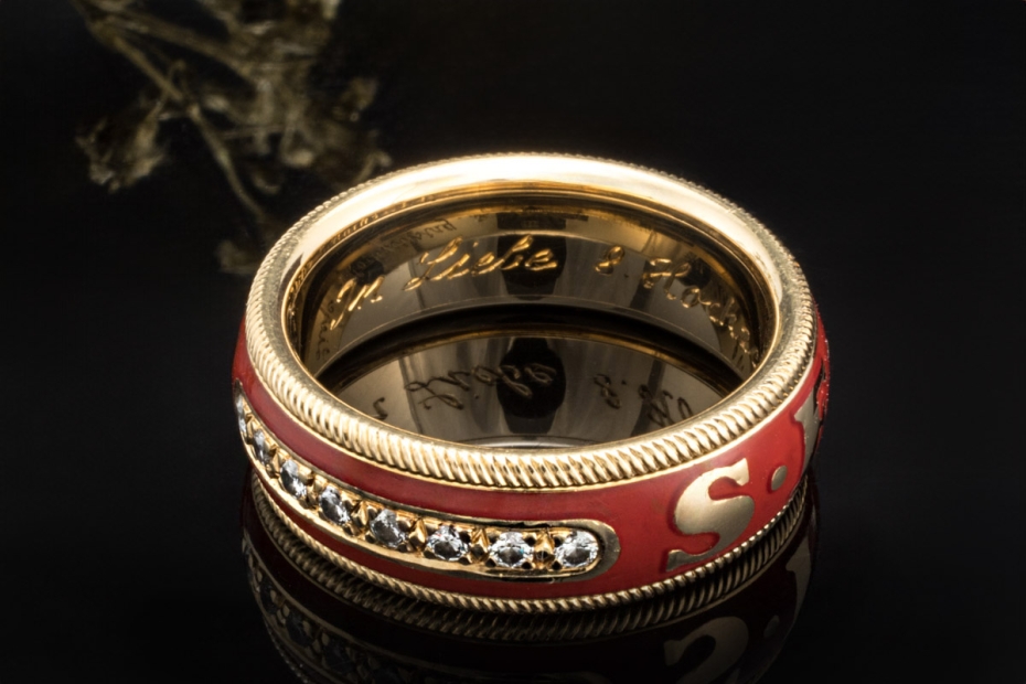 Wellendorff Ring Unikat 1989 Sammlerstück aus prominentem Familienbesitz 