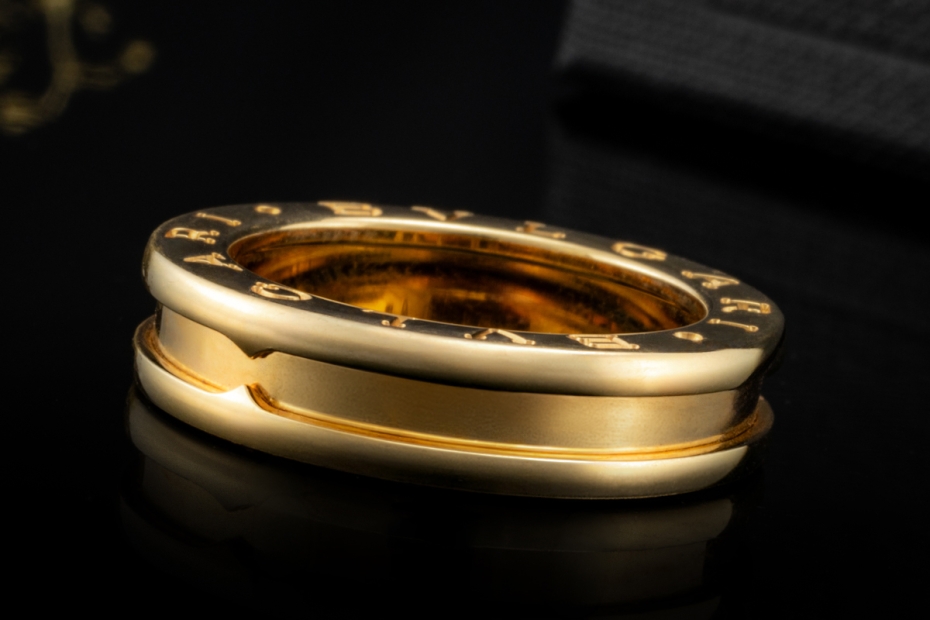 BVLGARI B.zero1 1-Band Ring Klassisch in 750er Gelbgold Größe 50 OVP 