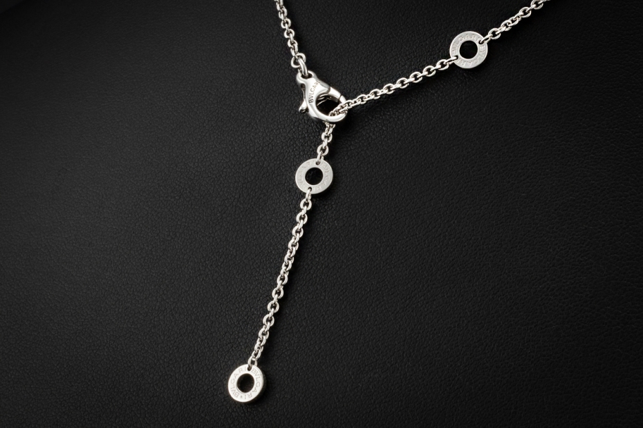 BVLGARI B.zero1 Collier Kette Design Legend Diamanten in 750er Weißgold 
