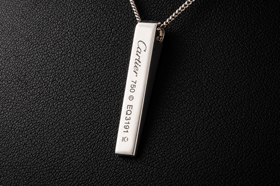 Seltener Cartier LOVE Bar Anhänger in 750er Weißgold - Vintage Rarität 