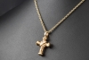 Leo Wittwer Kreuz Anhänger mit 0,34 Ct. Diamanten 43 mm in Roségold 750 
