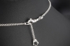 Collier Kette mit Anhänger Südsee Perle und Diamant Rosen 750er Weißgold 
