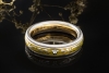 Wellendorff Ring Pistazie Drehring mit 1 Diamant in 750er Weißgold Gr 58 
