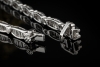 Funkelndes Armband beweglich mit Baguette Diamanten in 750er Weißgold 