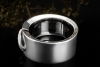 Chaumet Paris Ring Breiter Spannring mit Diamanten Massiv Weißgold 750 