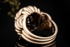 Antiker Ring im Vintage Design mit Diamanten im Altschliff in Roségold 