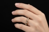Memoire Ring Natürlich mit Diamanten in Erdtönen Cognac Braun 750er Gold 