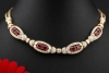 Cartier Paris Vintage Schmuckset Collier Armband Rubin Diamant Gelbgold 