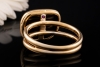 Roberto Coin Ring Schwarze Jade Asymmetrisches Design in 750er Roségold 