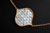 Zoccai 1839 Venice Collier mit geflochtenem Perlmutt in 750er Roségold 