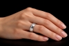 Christian Bauer Memoire Bandring mit Diamanten Seidenmatt in Platin 950 