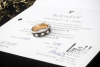 Wellendorff Ring Drehring Blütenengel Schwarz mit Diamanten Weißgold 750 