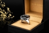 BVLGARI Ring Optical Spinning mit Drehscheibe in 750er Weißgold OVP 