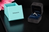 Tiffany & Co Solitär Ring Setting Diamant 0,34 Lupenrein Platin Full Set 