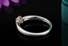 Tiffany & Co. Harmony Solitär Ring mit Diamant 0,37 Ct. 950er Platin OVP 