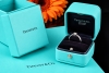 Tiffany & Co. Harmony Solitär Ring Diamant 0,34 Ct 950er Platin Full Set 