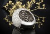 Statement Dome Ring mit 7,9 Carat TW VS Diamanten Massiv in Weißgold 750 