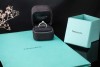 Tiffany & Co Solitär Ring Setting mit Diamant 0,24 Ct in Platin Full Set 