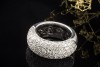 Ring mit 2,87 Carat Diamanten Goldschmiedearbeit Bandring Weißgold 750 