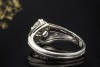 Solitär Vintage Ring 1 Altschliff Diamant 2 Ct Handarbeit 750er Weißgold 