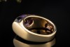 BVLGARI Ring mit Amethyst Bulgari Tronchetto massiv in Gelbgold 750 