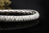 Flexibles Armband 10 Carat Diamanten Federnder Armreif in 750er Weißgold 