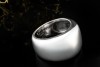 Cartier Ring Nouvelle Vague 1997 Breit und hochglänzend in Weißgold 750 