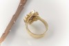 Designer Ring in 750er Gold mit Tansanit Turmalin und Brillanten Handarbeit 