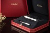 Cartier Love Armreif Armband Neues Modell in Weißgold 750 Gr 19 Full Set 