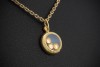 Chopard Happy Diamonds Anhänger Kleines Modell Diamanten in Gelbgold 750 